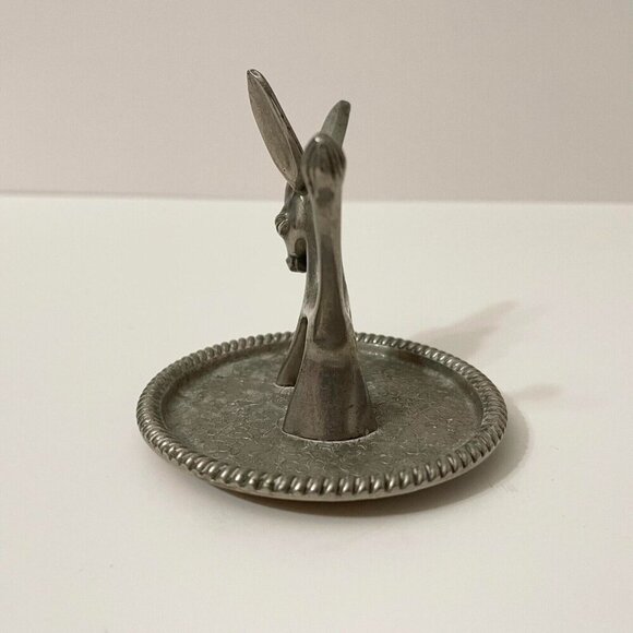 Vintage Seba Mule Donkey Metal Ring Holder Silver Plated Made In England ZBA - Picture 7 of 14